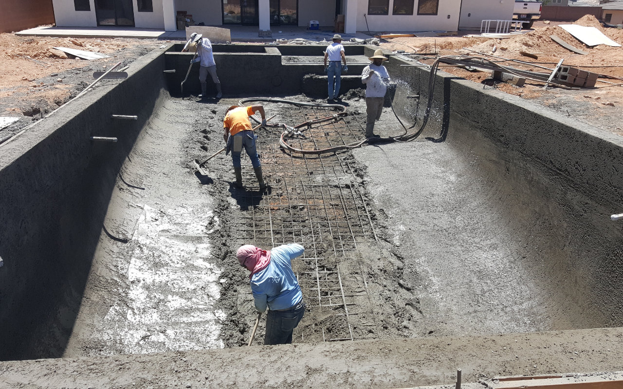 St George Pools - Custom Pool Shotcrete