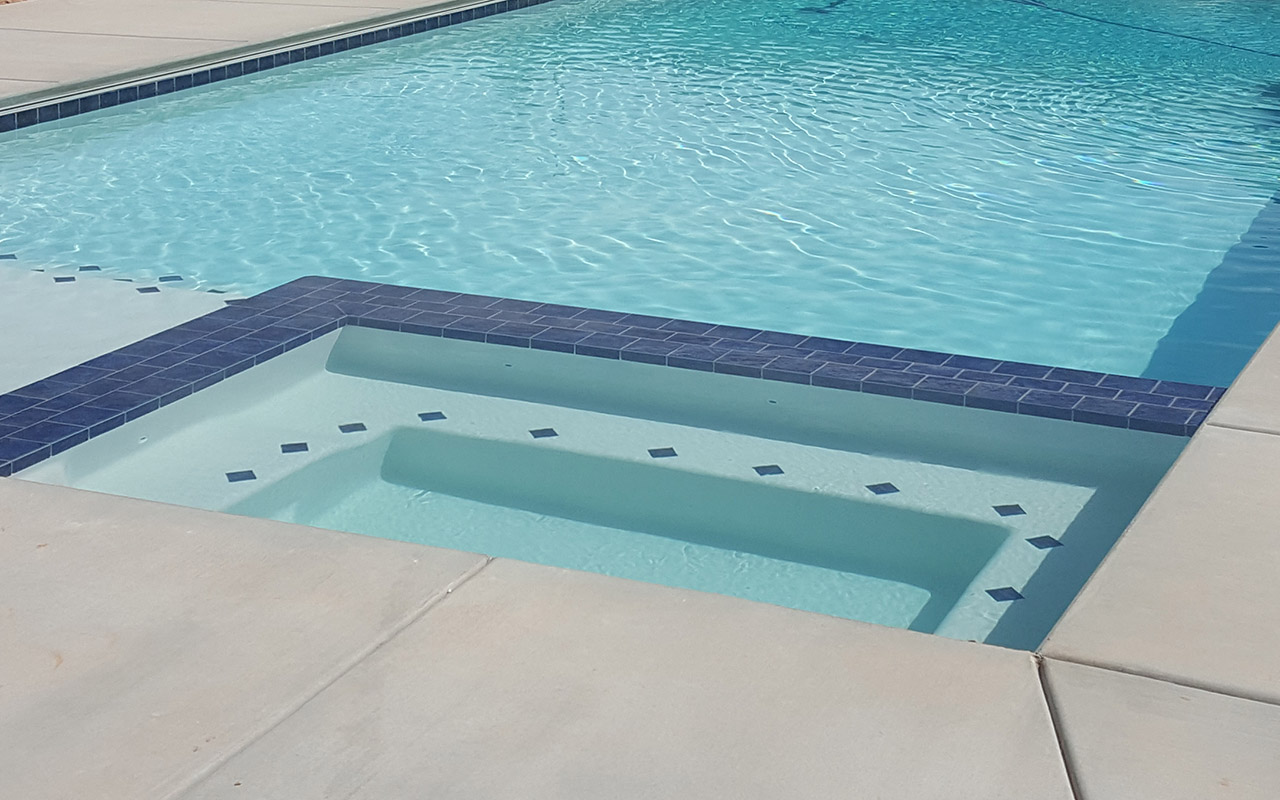 St George Pools - Combo Concrete Hot Tub / Spa