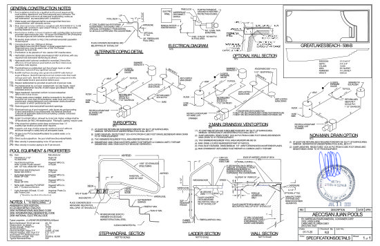 St George Pools - Custom Pool Engineering Plan