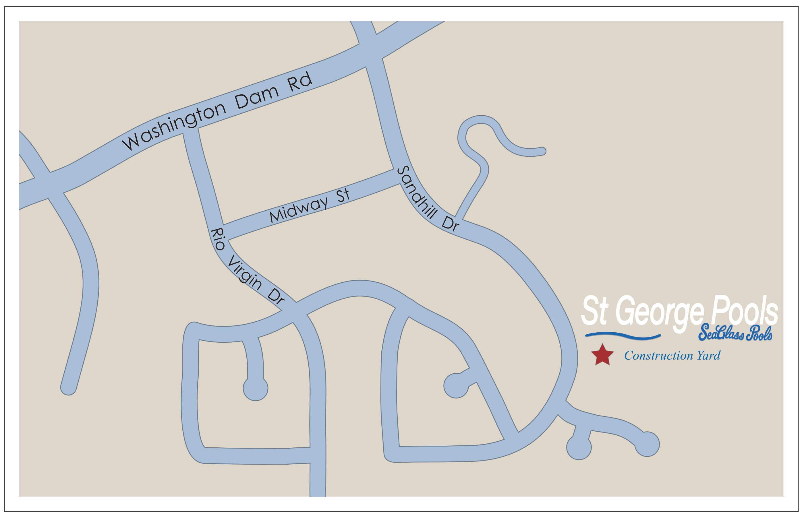 St George Pools - Local Map