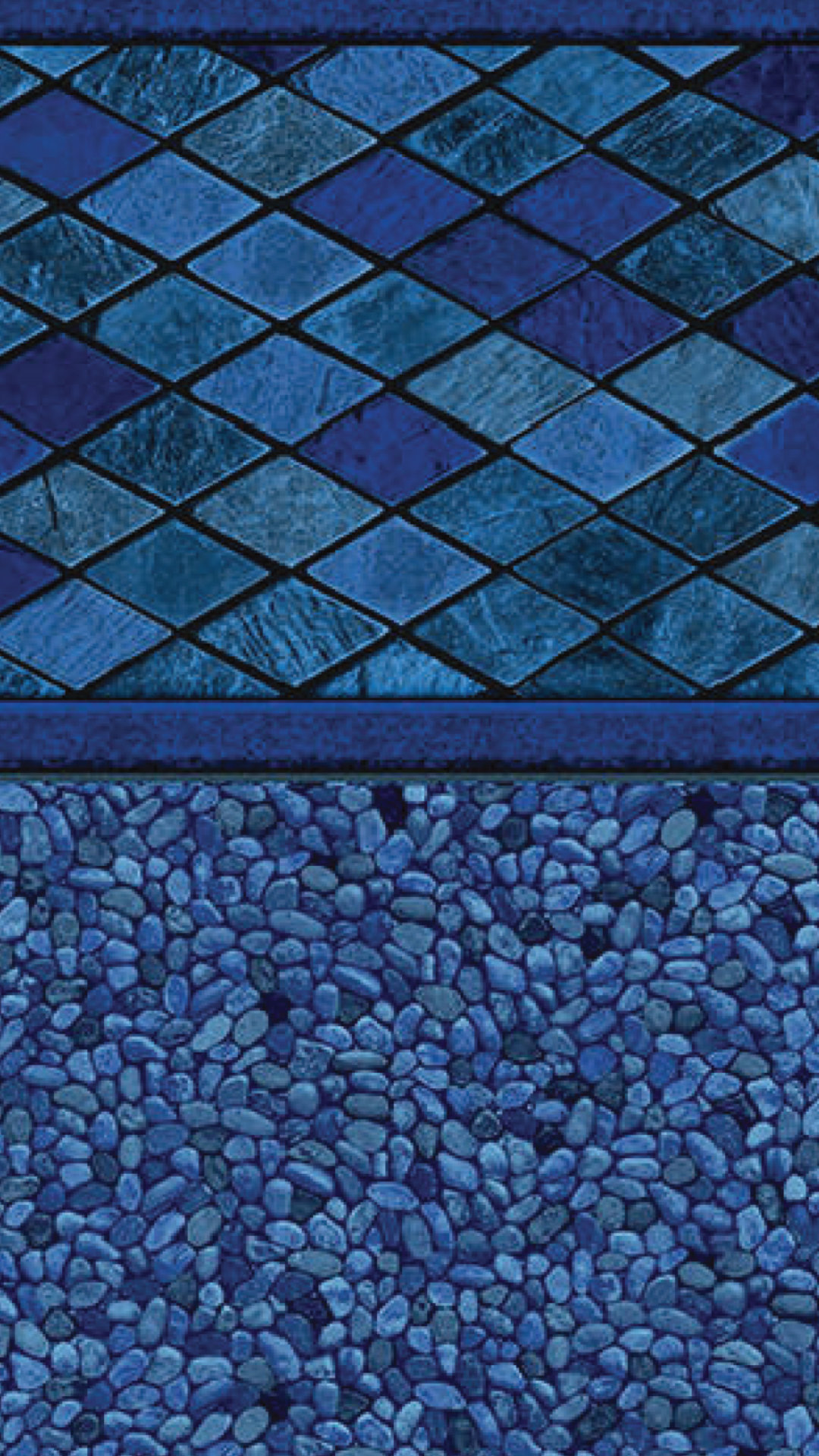St George Pools - Dark Blue Diamond - Vinyl Liner Pattern